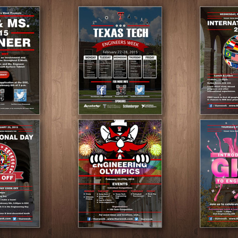 Texas Tech Engineers Week Flyers